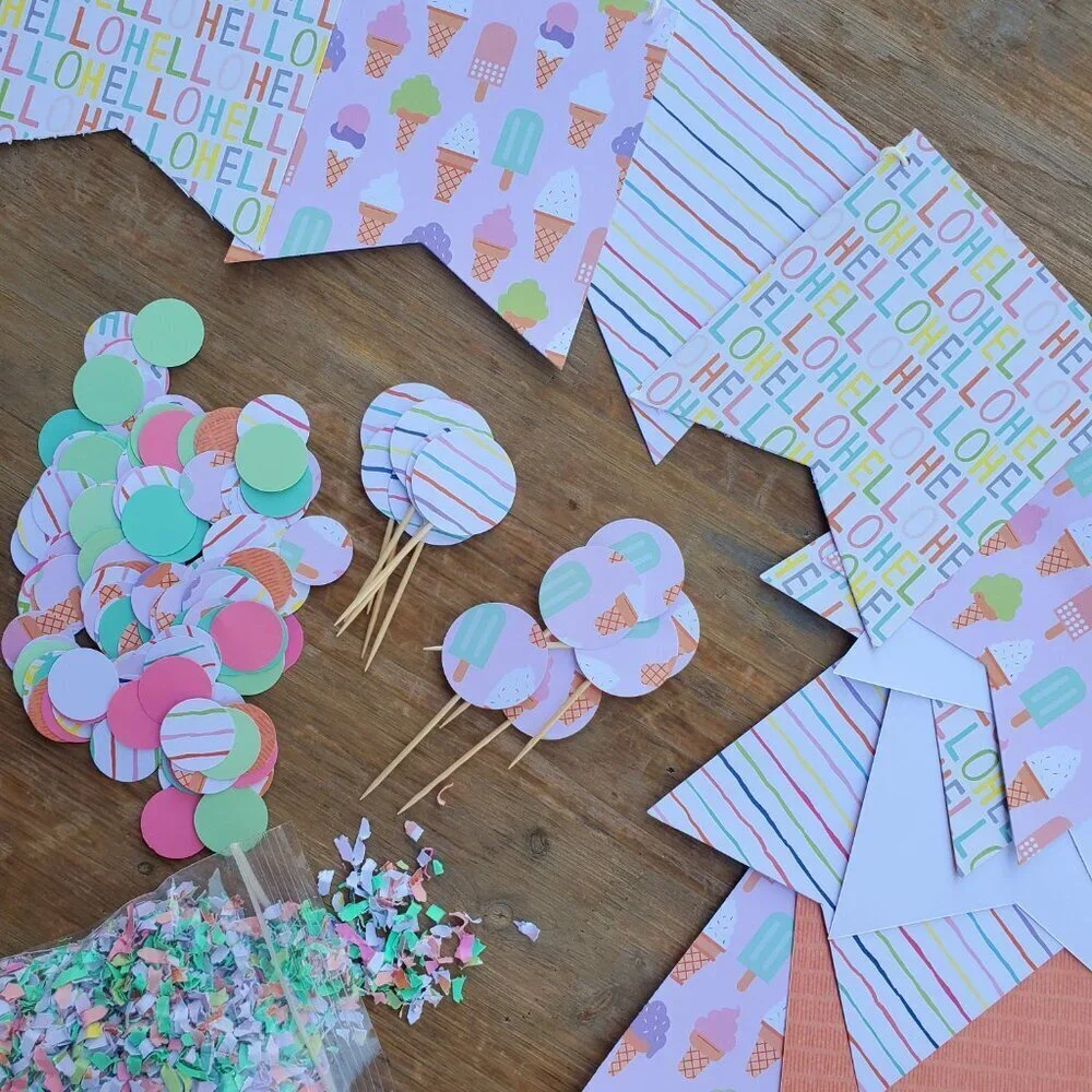 Sprinkle Baby Shower Banner | Sprinkle Party Decorations, Ice Cream Birthday